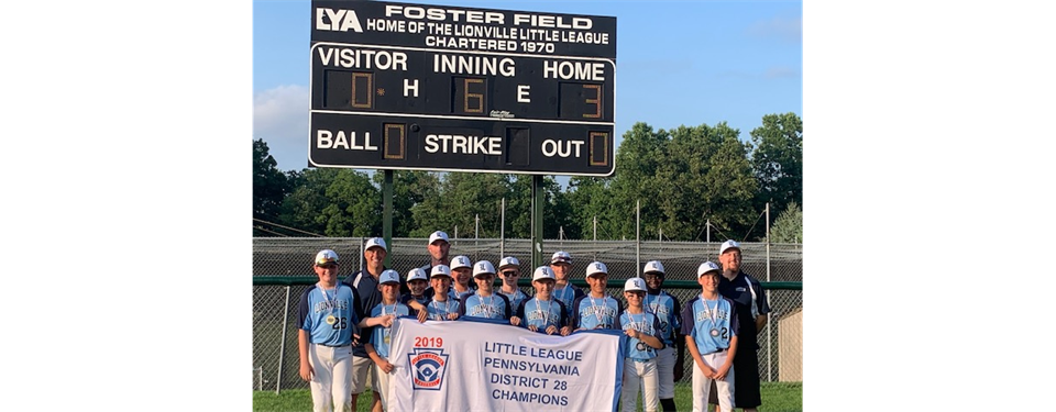 Congrats to our 2019 12U Boys District Champions!